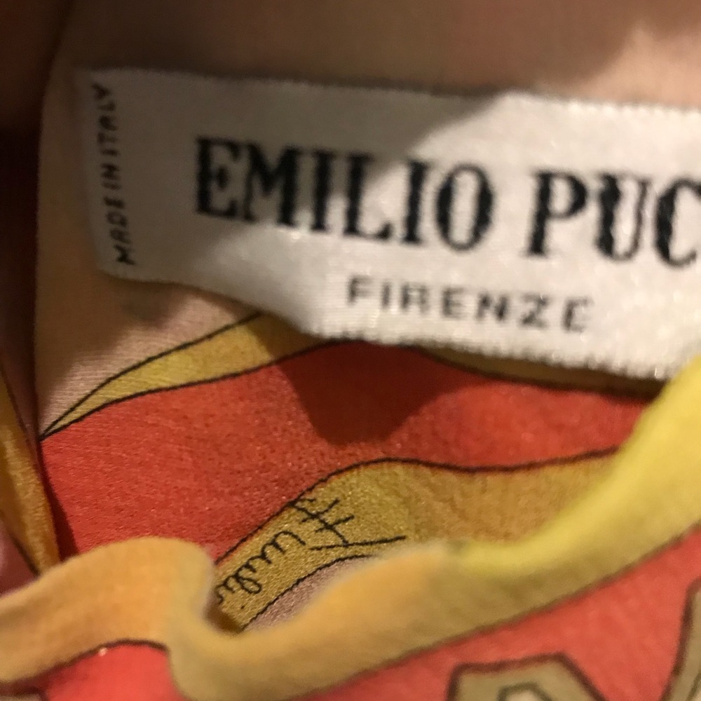 Emilio Pucci spaghetti strap dress